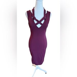Windsor short Dress-Plum